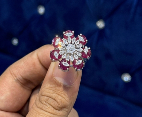 Silver italian ring