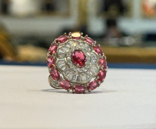 Silver italian ring