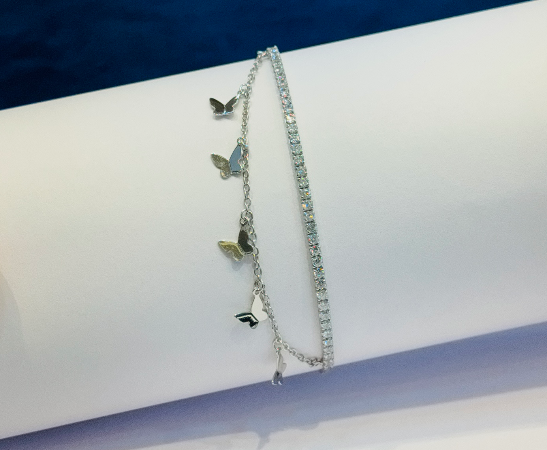 Silver italian bracelet girls